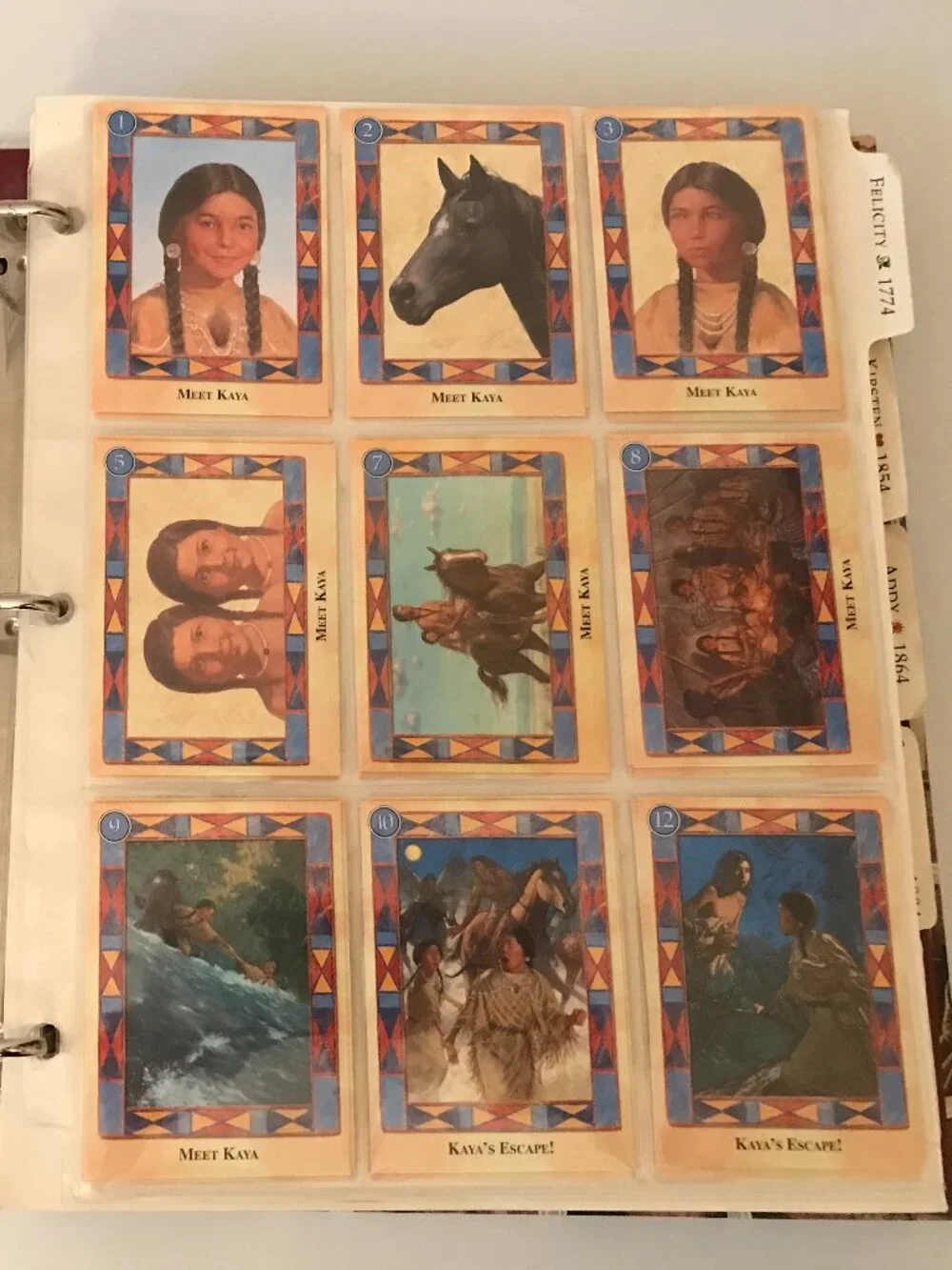 American Girl Trading Cards Album
